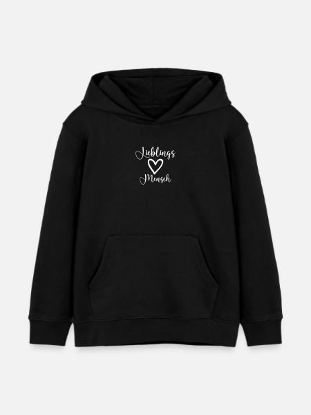 lieblingsmensch - Kinder Organic Hoodie Mini Cruiser von Stanley/Stella - Schwarz