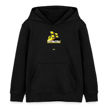 Dresde - Sweat à capuche enfant bio Stanley/Stella - noir - Devant - AI Model Kid Male (0cm)