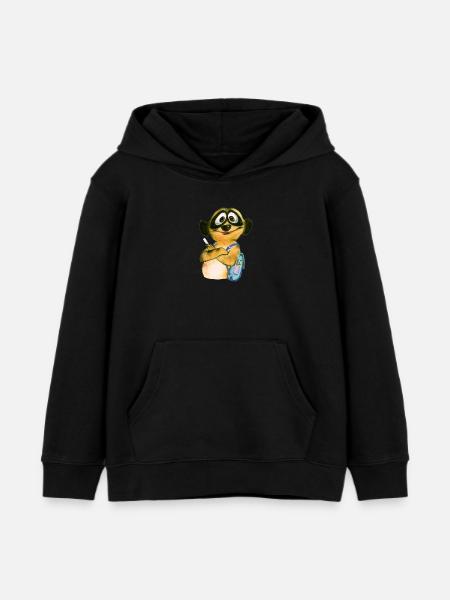 School-rascal - Kids Organic Hoodie by Stanley/Stella - black