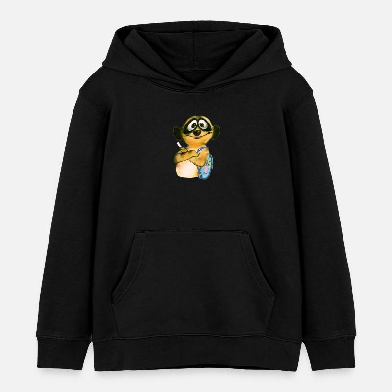 School-coquin - Sweat à capuche enfant bio Stanley/Stella - noir