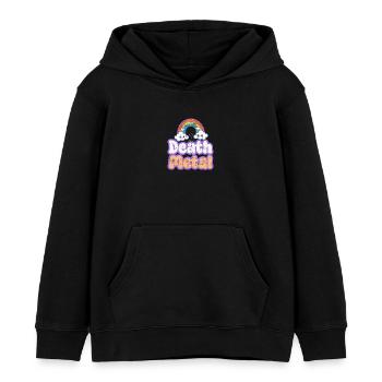 Death metal - Sweat à capuche enfant bio Stanley/Stella - noir - Devant - AI Model Kid Male (0cm)