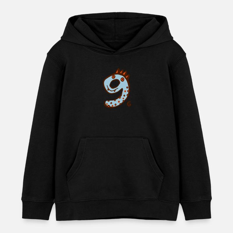monstre neuf - Sweat à capuche enfant bio Stanley/Stella - noir