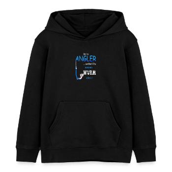 Lustige Angler Spruch - Kinder Organic Hoodie Mini Cruiser von Stanley/Stella - Schwarz - Vorne - AI Model Kid Male (0cm)