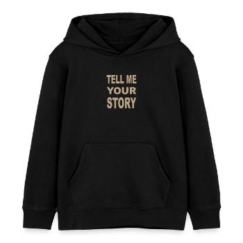 TELL ME YOUR STORY - Kinder Organic Hoodie Mini Cruiser von Stanley/Stella - Schwarz - Vorne - AI Model Kid Male (0cm)