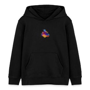 hipster - Kinder Organic Hoodie Mini Cruiser von Stanley/Stella - Schwarz - Vorne - AI Model Kid Male (0cm)