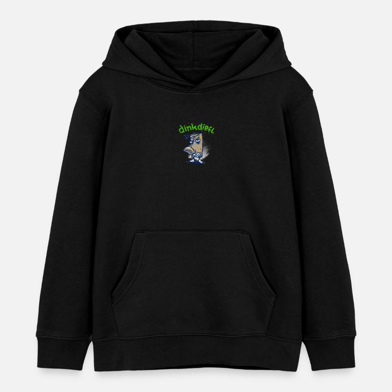 Dinkdiefl - Kinder Organic Hoodie Mini Cruiser von Stanley/Stella - Schwarz