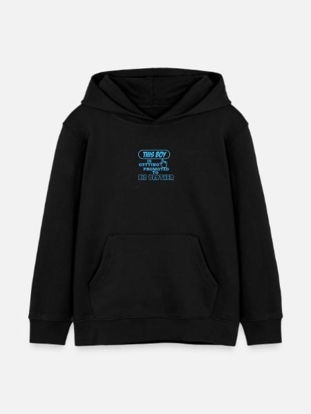 FRÈRE - Sweat à capuche enfant bio Stanley/Stella - noir