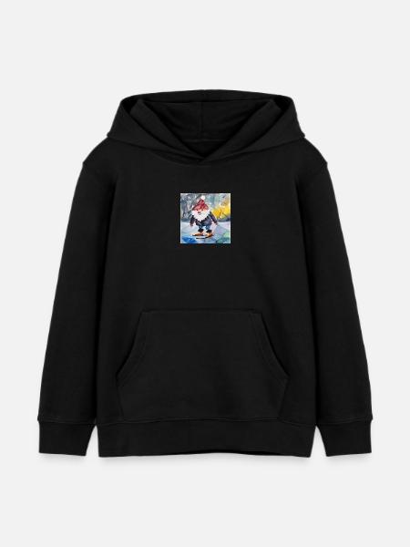For claws - Kids Organic Hoodie by Stanley/Stella - black