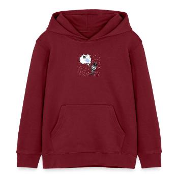 Warme Gedanken im Winter - Kinder Organic Hoodie Mini Cruiser von Stanley/Stella - Burgunderrot - Vorne - AI Model Kid Female (0cm)