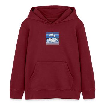 Delphine - Kinder Organic Hoodie Mini Cruiser von Stanley/Stella - Burgunderrot - Vorne - AI Model Kid Female (0cm)