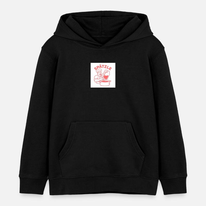 Spätzle - Sweat à capuche enfant bio Stanley/Stella - noir