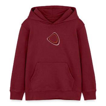 Retro Circleage - Kinder Organic Hoodie Mini Cruiser von Stanley/Stella - Burgunderrot - Vorne - AI Model Kid Female (0cm)