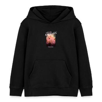 Los Angeles - Kinder Organic Hoodie Mini Cruiser von Stanley/Stella - Schwarz - Vorne - AI Model Kid Male (0cm)