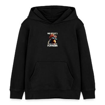 Hühner Mir Reichts Ich Geh Zu Meinen Hühnern Hahn - Kinder Organic Hoodie Mini Cruiser von Stanley/Stella - Schwarz - Vorne - AI Model Kid Male (0cm)