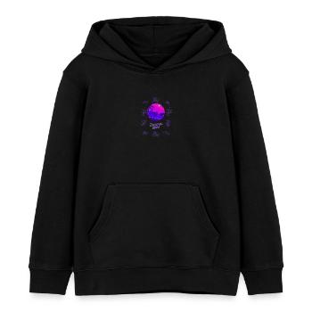 Sommer Vibes Neon Design - Kinder Organic Hoodie Mini Cruiser von Stanley/Stella - Schwarz - Vorne - AI Model Kid Male (0cm)