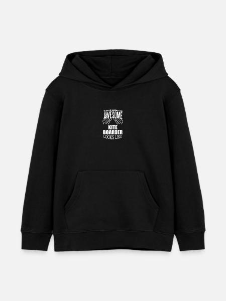 Kiteboarding Kiteboarding Kiteboarding - Kinder Organic Hoodie Mini Cruiser von Stanley/Stella - Schwarz