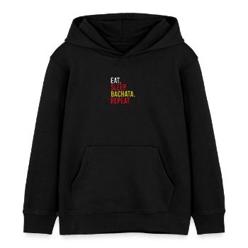 Eat Sleep Bachata Repeat Sensual Dance - Kids Organic Hoodie by Stanley/Stella - black - Front - AI Model Kid Male (0cm)