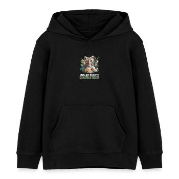 Sumatra-Tiger - Kinder Organic Hoodie Mini Cruiser von Stanley/Stella - Schwarz - Vorne - AI Model Kid Male (0cm)