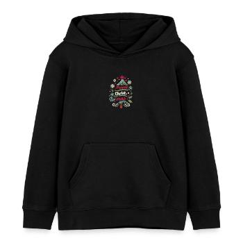 Joyeux Noël Noël - Sweat à capuche enfant bio Stanley/Stella - noir - Devant - AI Model Kid Male (0cm)