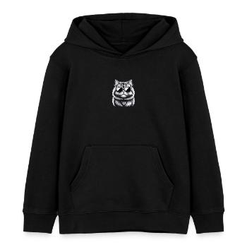 Persian cat - Kids Organic Hoodie by Stanley/Stella - black - Front - AI Model Kid Male (0cm)