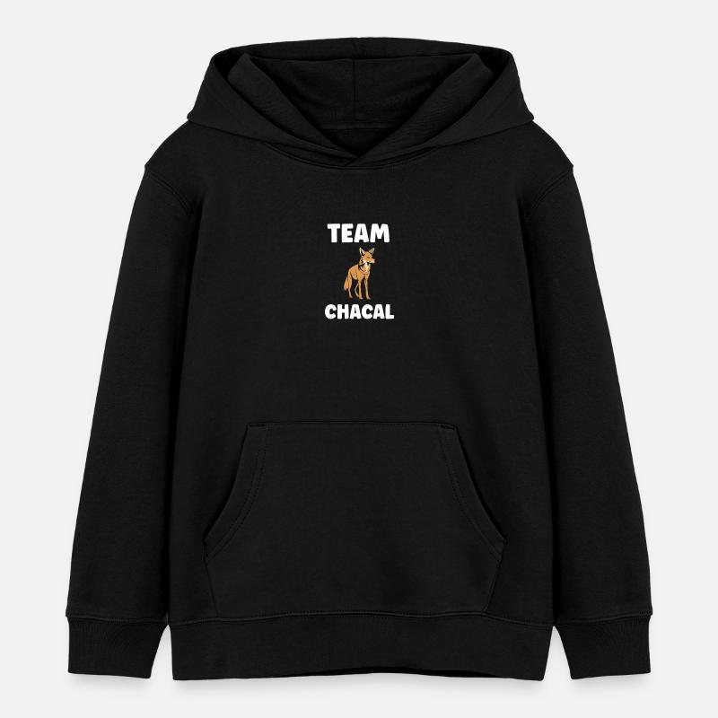 chacal - Sweat à capuche enfant bio Stanley/Stella - noir