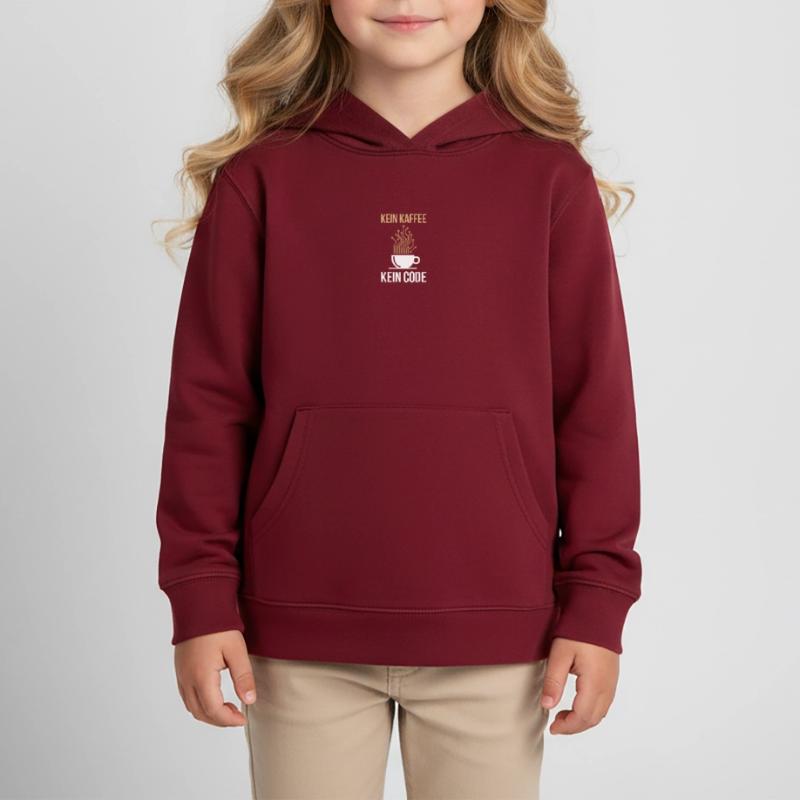 No Coffee No Code Programmeur Informaticien Sweat à capuche enfant bio Stanley/Stella