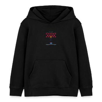 Arcade rétro années 80 Pixel Alien Gamer Vintage - Sweat à capuche enfant bio Stanley/Stella - noir - Devant - AI Model Kid Male (0cm)