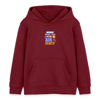 Diskuswurf Diskuswerfen Diskus diskuswerfer - Kinder Organic Hoodie Mini Cruiser von Stanley/Stella - Burgunderrot - Vorne - AI Model Kid Female (0cm)
