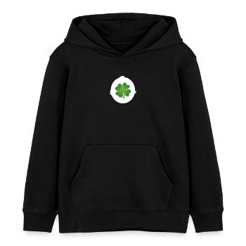 Glücks-Bauch - Kinder Organic Hoodie Mini Cruiser von Stanley/Stella - Schwarz - Vorne - AI Model Kid Male (0cm)