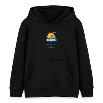Lieblingsbeschäftigung Strand: Nichts - Kinder Organic Hoodie Mini Cruiser von Stanley/Stella - Schwarz - Vorne - AI Model Kid Male (0cm)