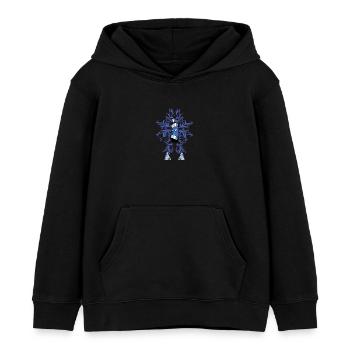Graffiti - Kinder Organic Hoodie Mini Cruiser von Stanley/Stella - Schwarz - Vorne - AI Model Kid Male (0cm)