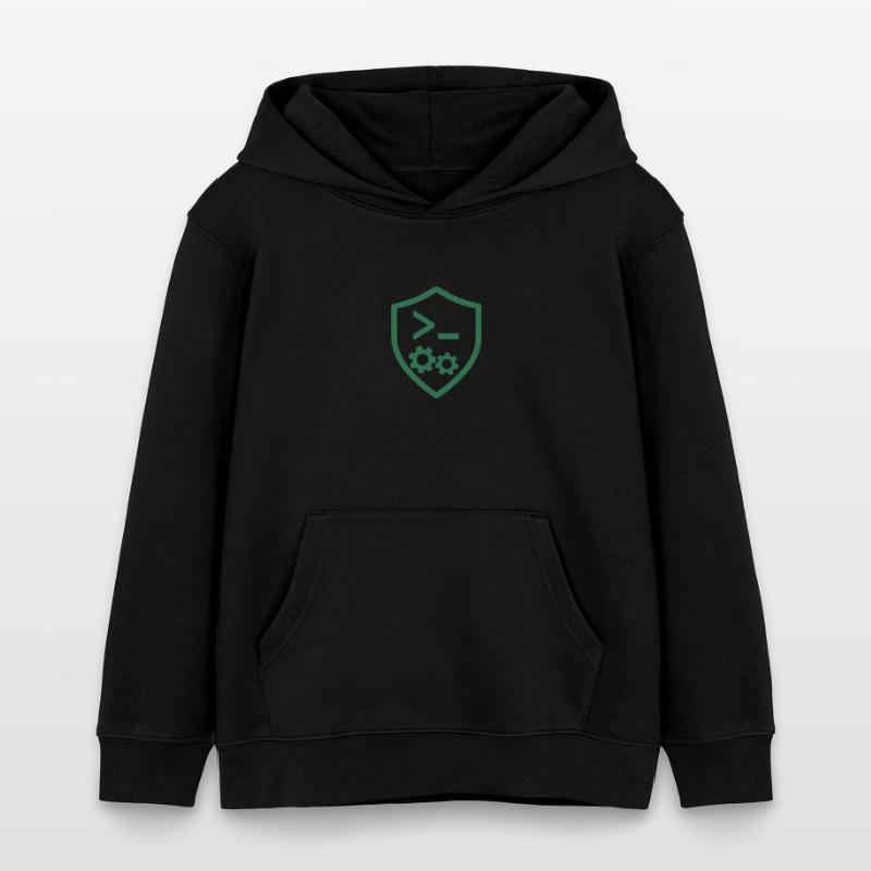 Bouclier de code avec engrenages Sweat à capuche enfant bio Stanley/Stella