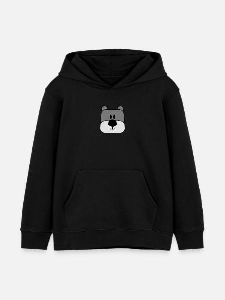 comic koala - Kinder Organic Hoodie Mini Cruiser von Stanley/Stella - Schwarz