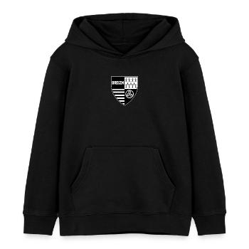 breizh bretagne - Sweat à capuche enfant bio Stanley/Stella - noir - Devant - AI Model Kid Male (0cm)