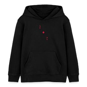 as de carreau - Sweat à capuche enfant bio Stanley/Stella - noir - Devant - AI Model Kid Male (0cm)