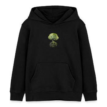 Roots - Kids Organic Hoodie by Stanley/Stella - black - Front - AI Model Kid Male (0cm)