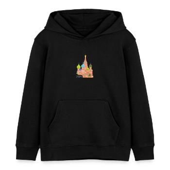 Moskau Basilius Kathedrale - Kinder Organic Hoodie Mini Cruiser von Stanley/Stella - Schwarz - Vorne - AI Model Kid Male (0cm)