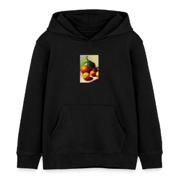 Fruit - Sweat à capuche enfant bio Stanley/Stella - noir - Devant - AI Model Kid Male (0cm)