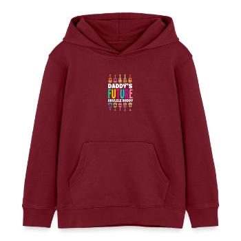Future Ukulélé de Papa Musique hawaïenne drôle - Sweat à capuche enfant bio Stanley/Stella - bordeaux - Devant - AI Model Kid Female (0cm)