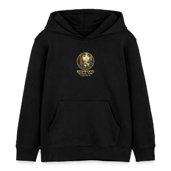 T-shirt Parc national de Redwood Nature californienne - Sweat à capuche enfant bio Stanley/Stella - noir - Devant - AI Model Kid Male (0cm)