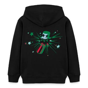 Explosion Pops idée cadeau Fireworks Party - Sweat à capuche enfant bio Stanley/Stella - noir - Dos - AI Model Kid Male (0cm)