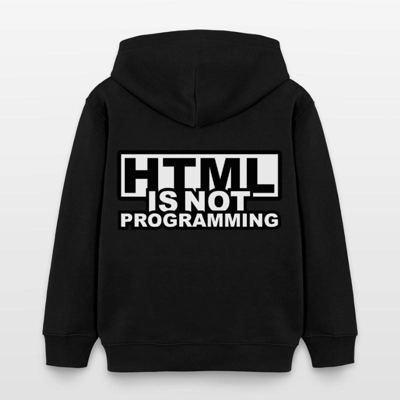 HTML est pas la programmation Sweat à capuche enfant bio Stanley/Stella