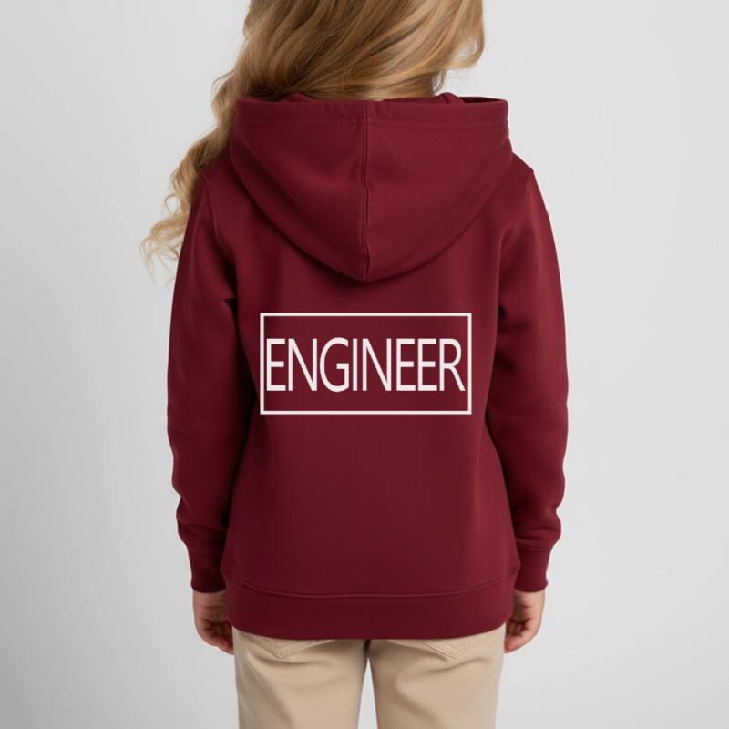 Engineer Proud Graduated Engineering Student Kids Organic Hoodie by Stanley/Stella