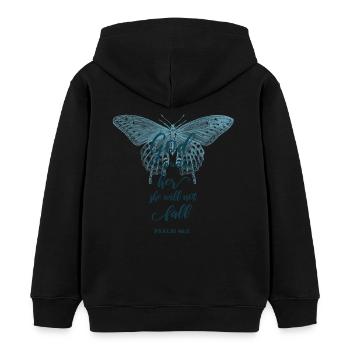 Bibelvers Christlich Religiöses Motiv - Kinder Organic Hoodie Mini Cruiser von Stanley/Stella - Schwarz - Hinten - AI Model Kid Male (0cm)