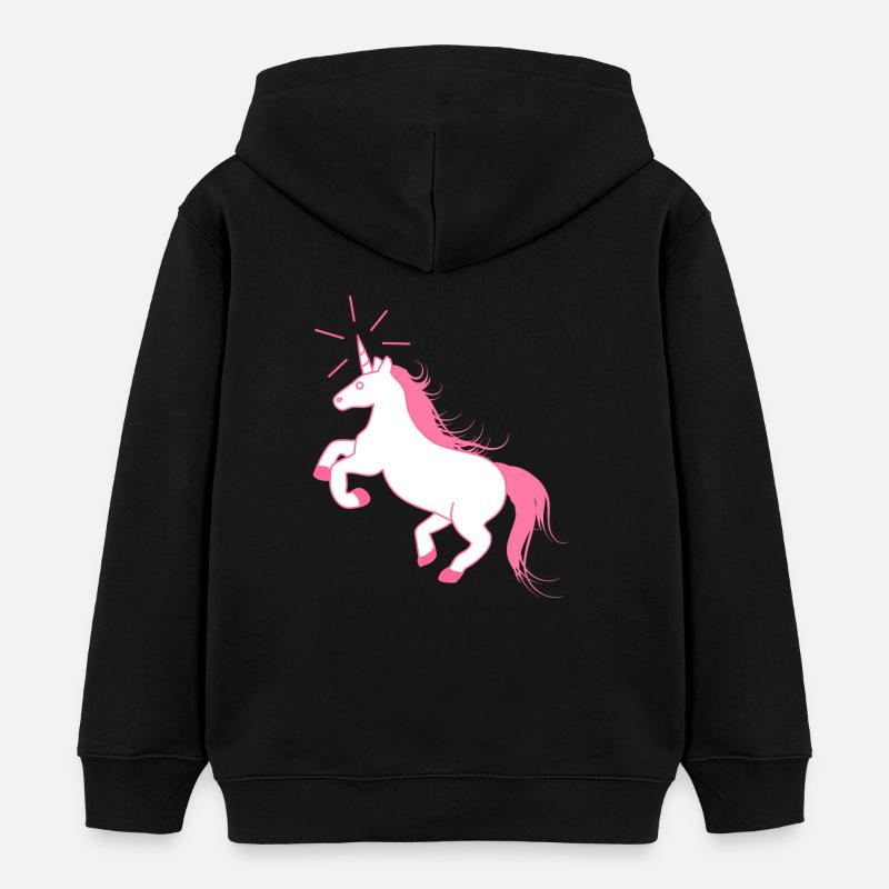 Incroyable Unicorn - La dernière licorne - Sweat à capuche enfant bio Stanley/Stella - noir