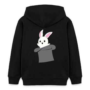 Zauberhut - Magie - Zaubern - Magier - Zauberhut - Kinder Organic Hoodie Mini Cruiser von Stanley/Stella - Schwarz - Hinten - AI Model Kid Male (0cm)