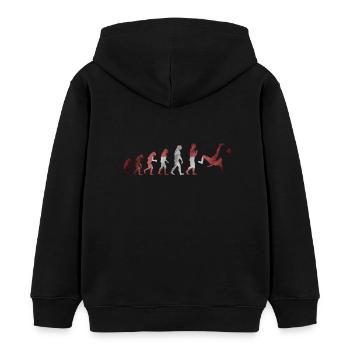 Evolution Fussball Schweiz Fußball Shirt - Kinder Organic Hoodie Mini Cruiser von Stanley/Stella - Schwarz - Hinten - AI Model Kid Male (0cm)