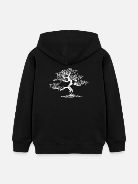 Bonsai - Kinder Organic Hoodie Mini Cruiser von Stanley/Stella - Schwarz