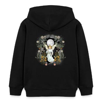 Engel spirituell Märchen Märchenfigur Beschützer - Kinder Organic Hoodie Mini Cruiser von Stanley/Stella - Schwarz - Hinten - AI Model Kid Male (0cm)