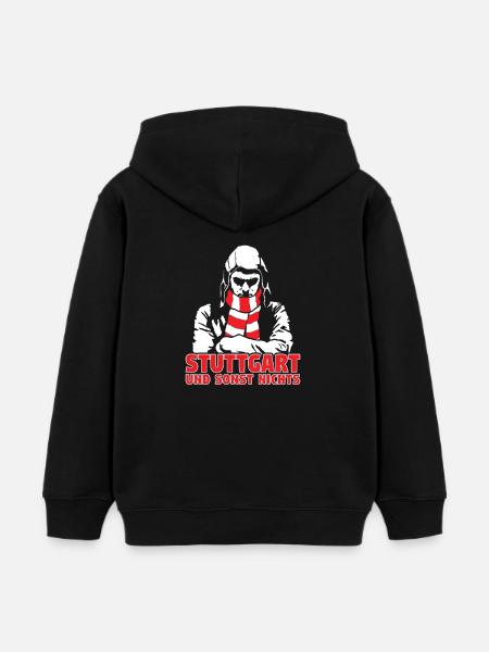 Stuttgart und sonst nichts - Kinder Organic Hoodie Mini Cruiser von Stanley/Stella - Schwarz